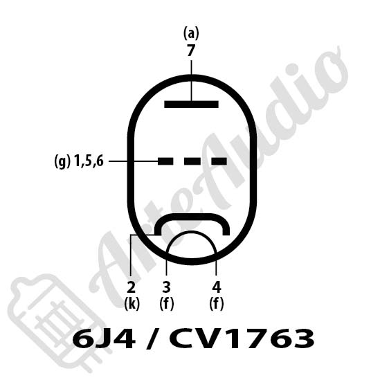 datasheet tube 6J4 CV1763